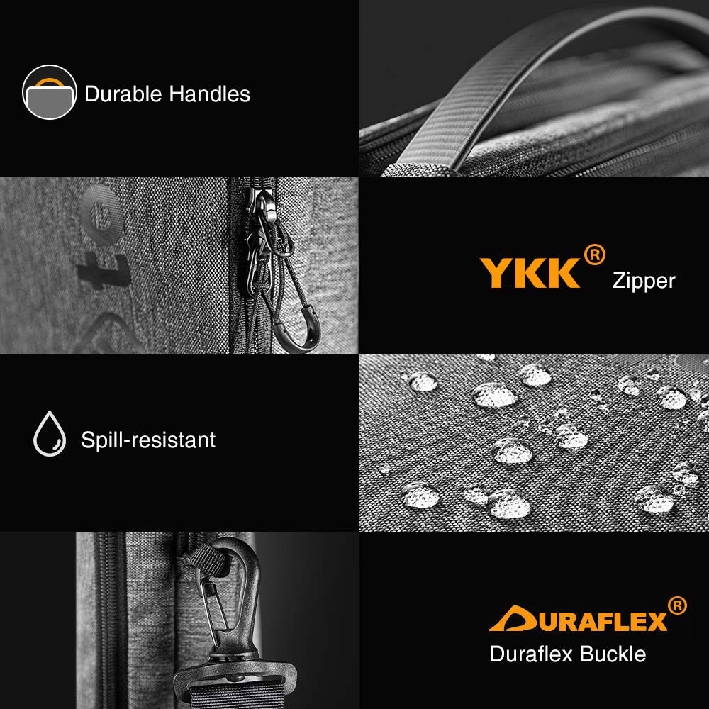 Túi Đeo Chéo TOMTOC Urban Codura Shoulder Bags Black Macbook Ultrabook 13 14 inch H14-C01D / 15 16 inch H14-E02D - Hàng Chính Hãng