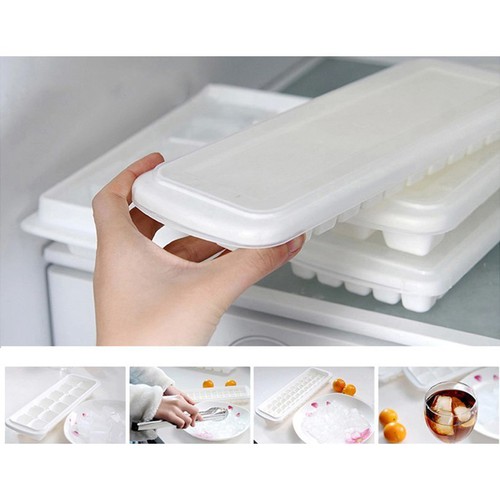 Khay làm đá có nắp đậy Inomata Ice Tray 12 viên