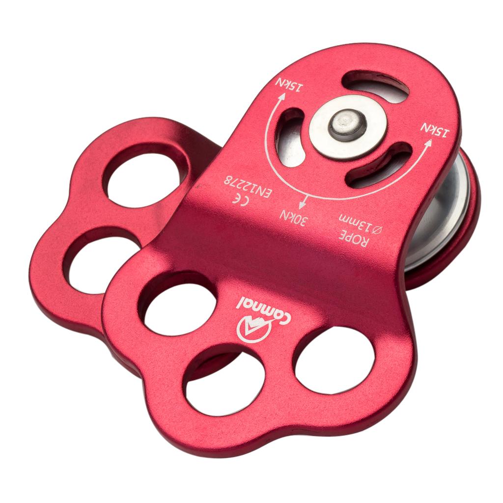 Outdoor Climbing 30KN Triple Attachment Pulley for 13mm Rope Tree Arborist