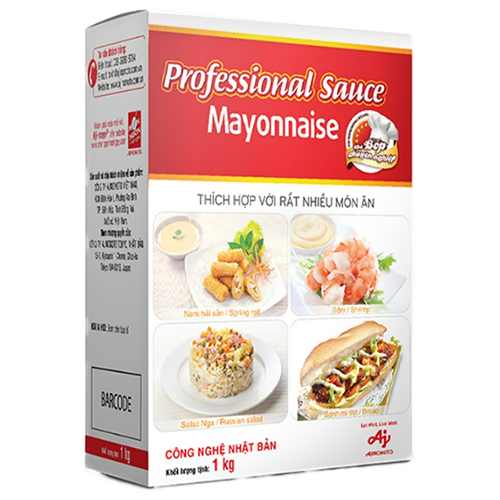 Xốt Mayonnaise Aji-mayo Professional Sauce 1kg/ hộp