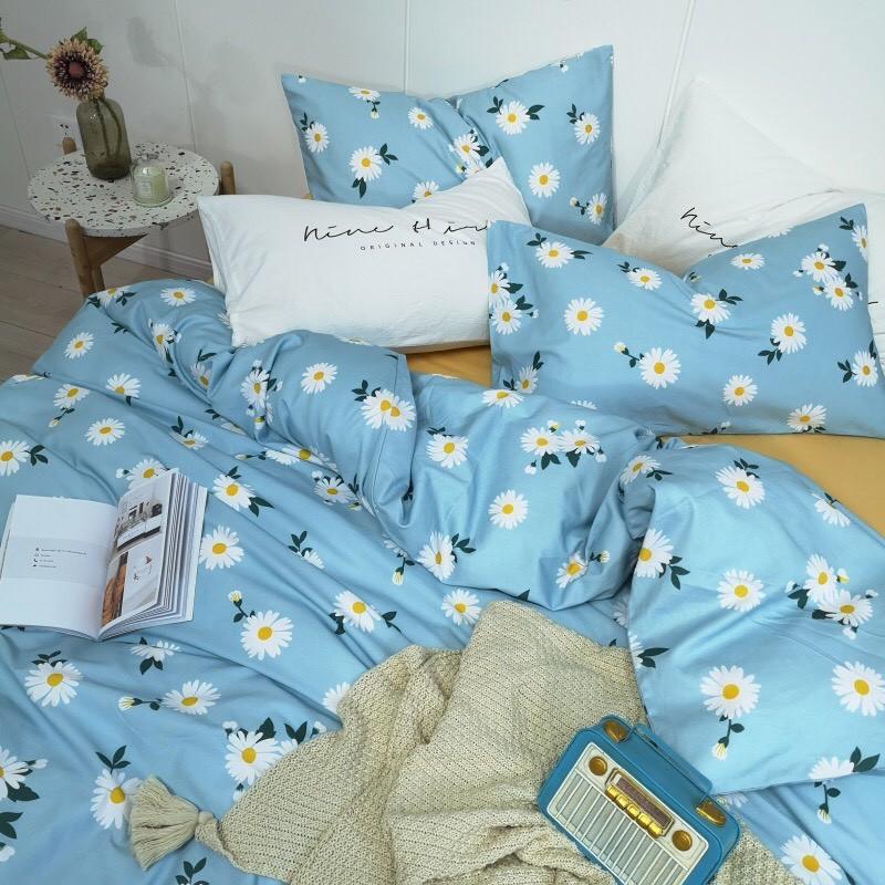 Bộ Ga Giường Và Vỏ Gối Cotton Korea ADU79 Bedding Đủ Kích Thước Trải Nệm 1m4, 1m6, 1m8 Chưa Gồm Chăn