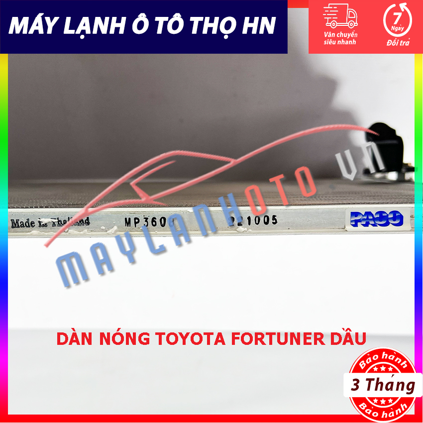 Dàn nóng Toyota Fortuner Hàng xịn Thái Lan