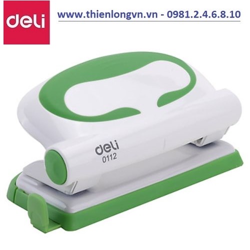 Máy đục lỗ Deli - E0112 xanh lá - 10 tờ