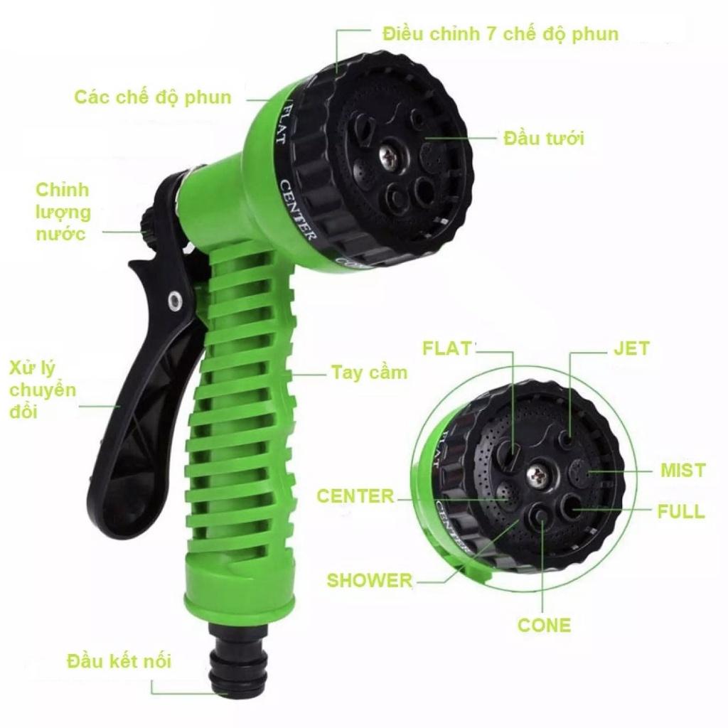 VÒI XỊT NƯỚC 7 TRONG 1, CHẤT LƯỢNG CAO, DÙNG PHUN SƯƠNG, TƯỚI CÂY, RỬA XE