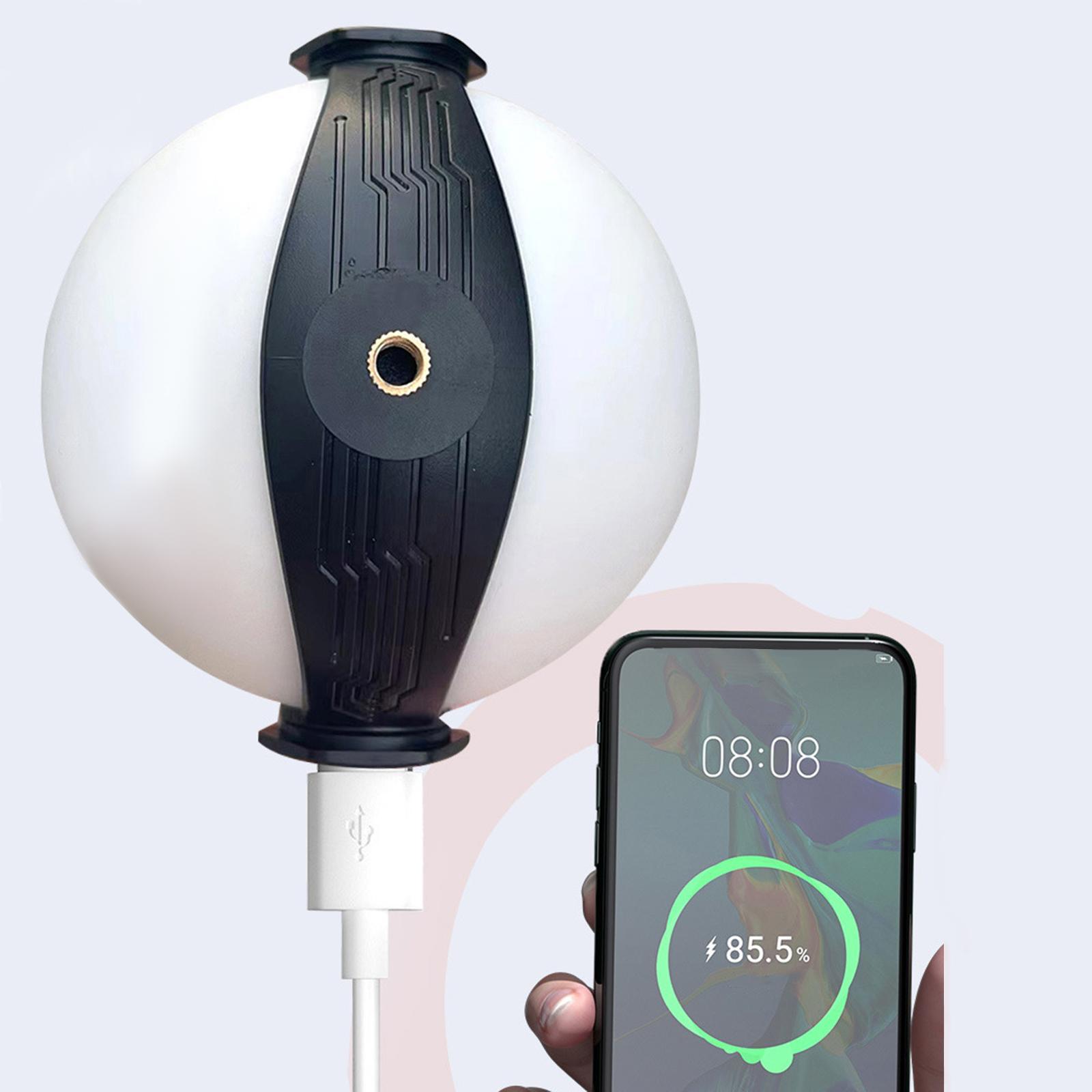 Camping Lantern Rechargeable Globe Table Lamp with USB Port with Tripod and Strap Water Resistant LED Camping Tent Light for Emergency Party
