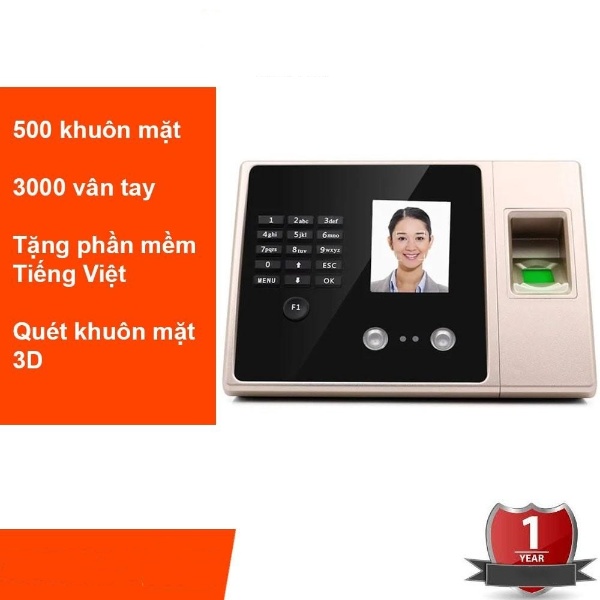 Máy chấm công khuôn mặt và vân tay