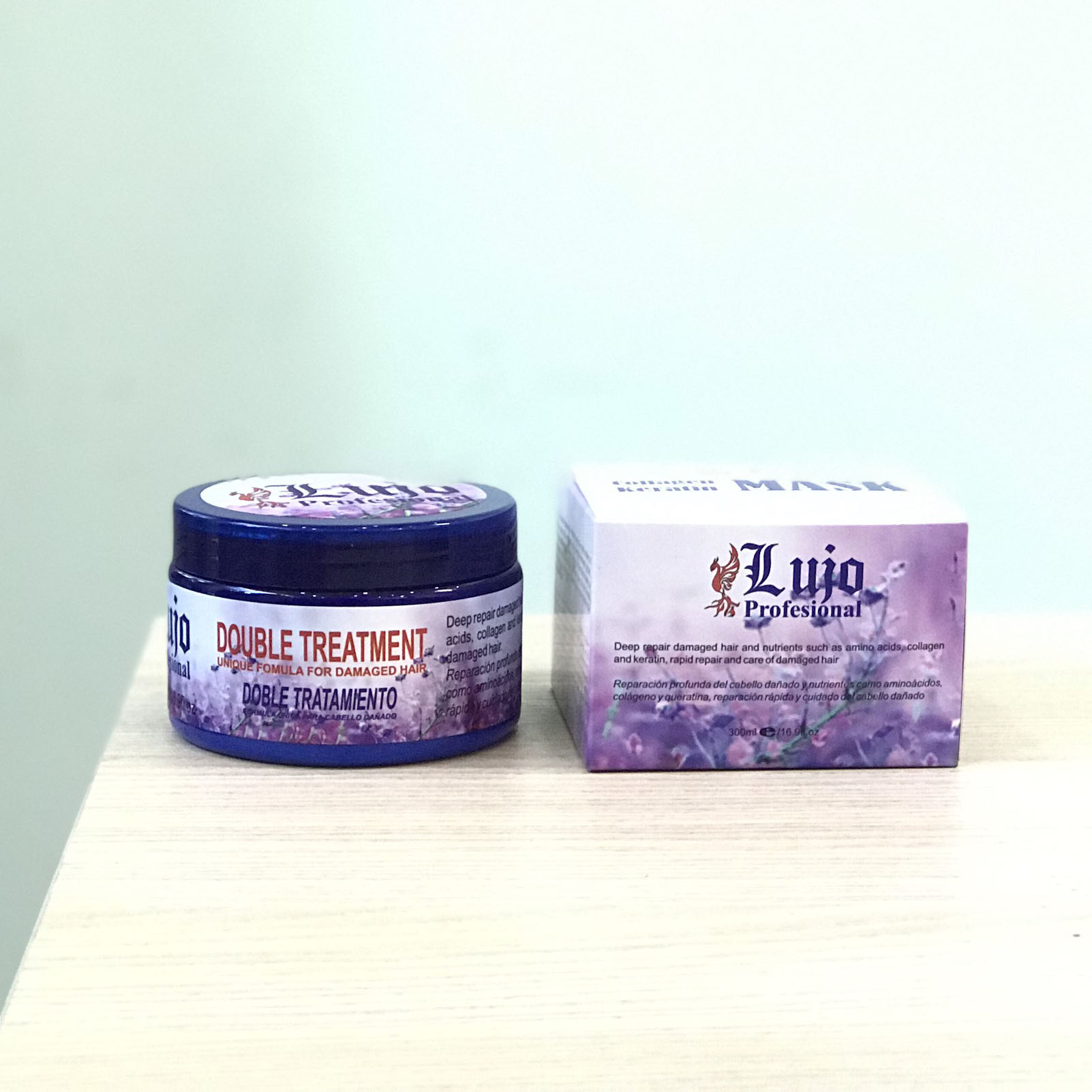Hấp ủ phục hồi cấp tốc LUJO KERATIN MASK & COLLAGEN cho mái tóc
