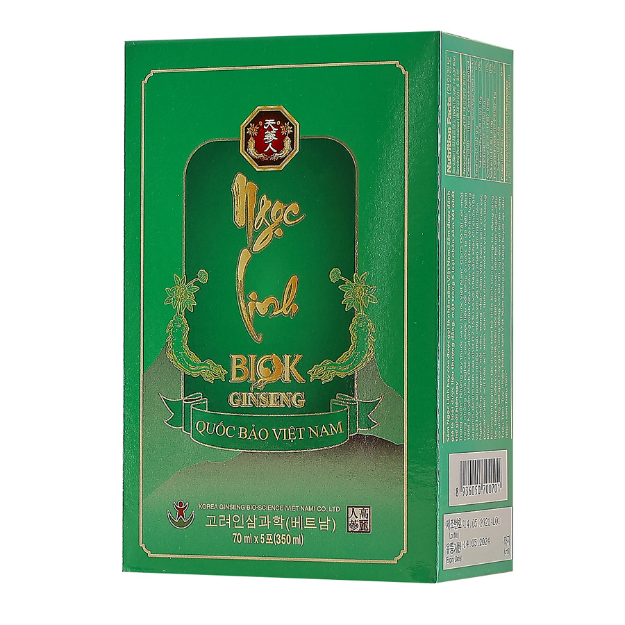 Nước Uống Sâm Ngọc Linh - Quốc Bảo Việt Nam (70ml x 5 gói)