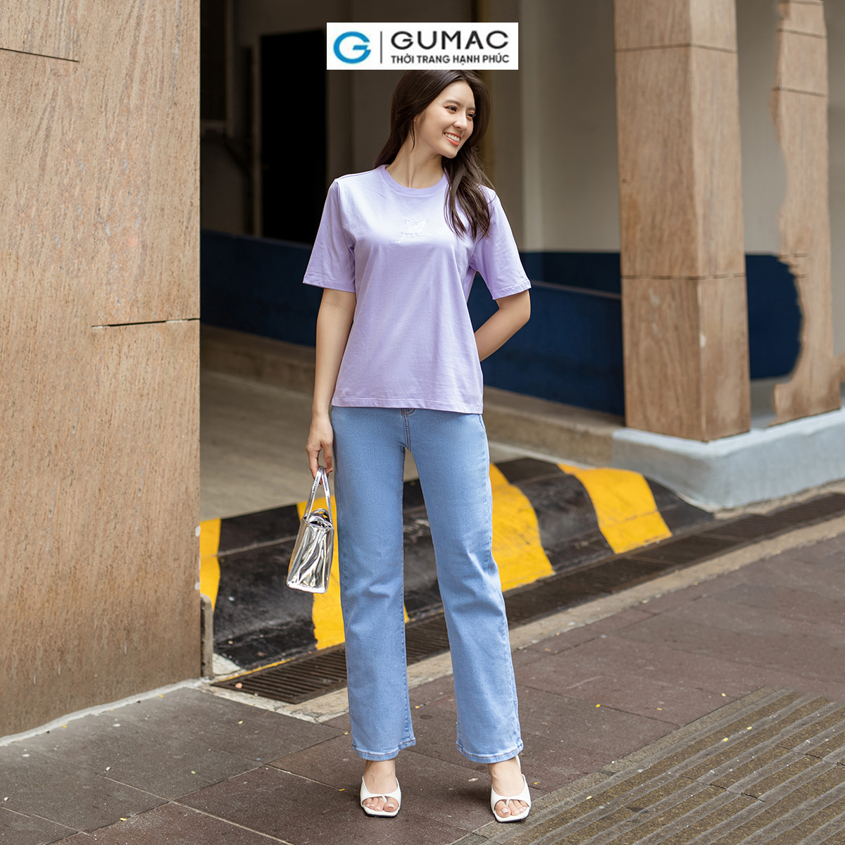 Quần Jeans straight trẻ trung năng động thời trang GUMAC QJD06052