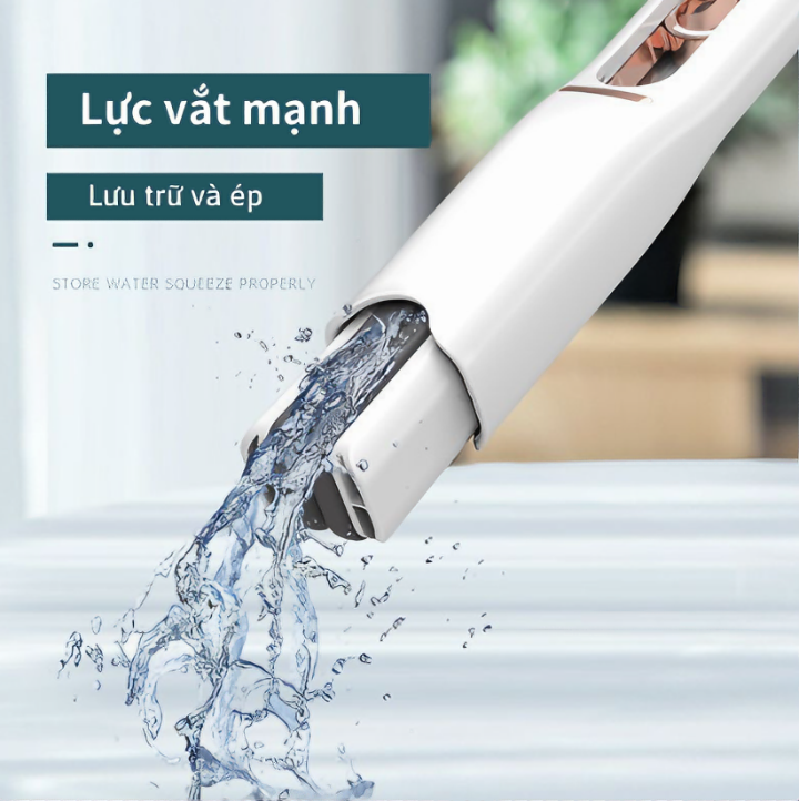 Cây lau kính, bàn bếp KG5S đa năng tự vắt thông minh, bọt biển siêu thấm hút gập gọn mini 25cm - Hàng chính hãng