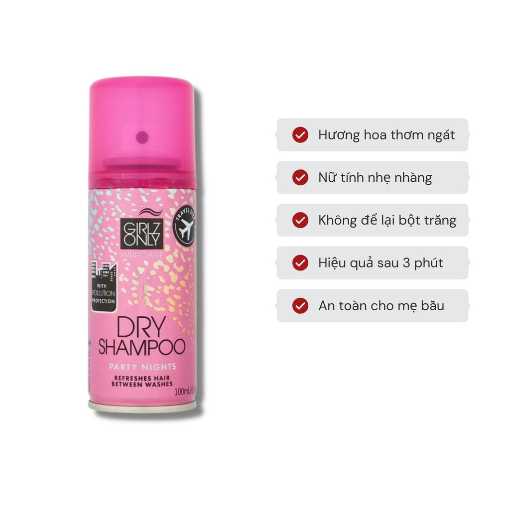 Dầu Gội Khô Girlz Only Dry Shampoo Sạch Dầu Và Bồng Bềnh Ngay Lập Tức 200ml