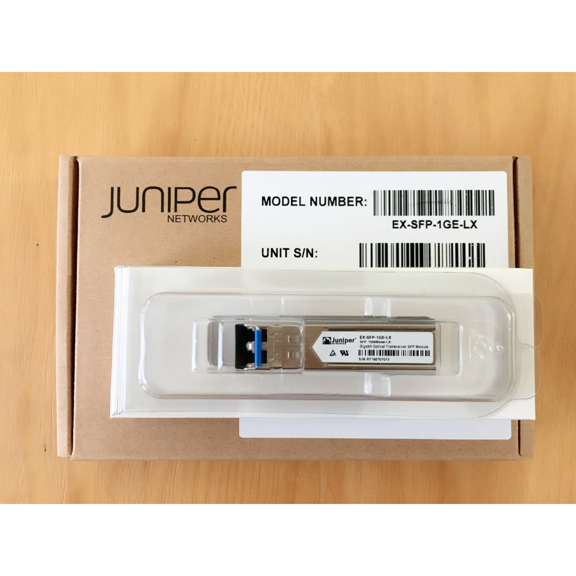 Module quang Juniper EX-SFP-1GE-LX SFP 1000Base-LX 1310nm 10km SMF - Hàng nhập khẩu