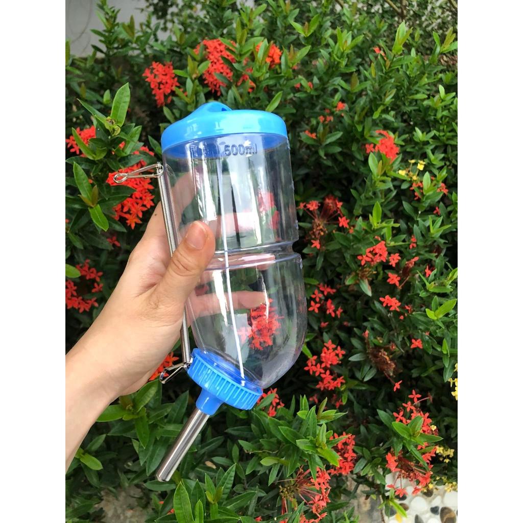 Bình bi, cóng bi uống nước 500ml, 250ml, 120ml, 80ml cho tất cả các dòng chim, vẹt, hamter, thỏ, nhím, sóc