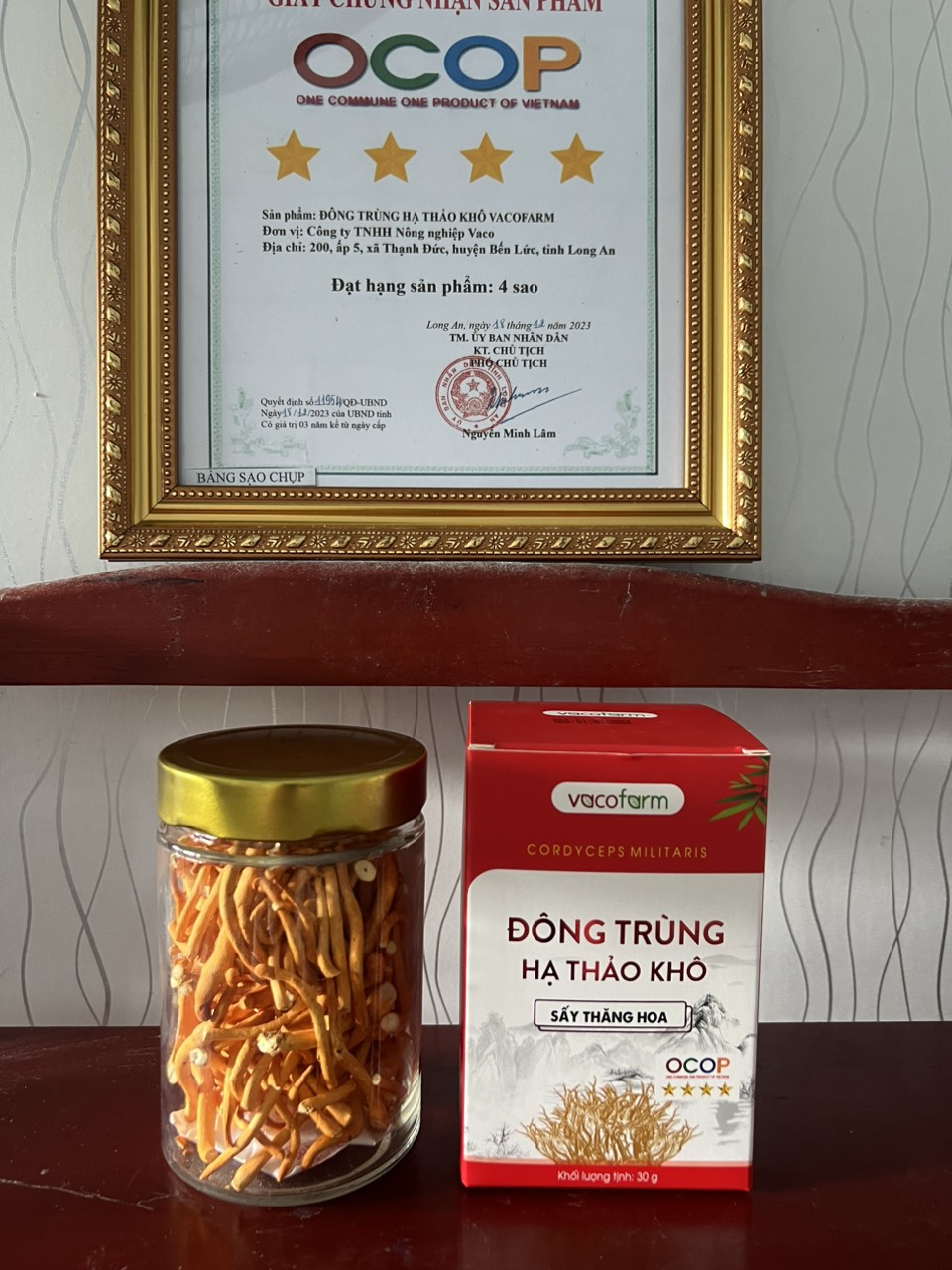 Combo 3 Lọ khô 30gram Đông trùng hạ thảo sấy [Mua 2 được 3] lọ thủy tinh
