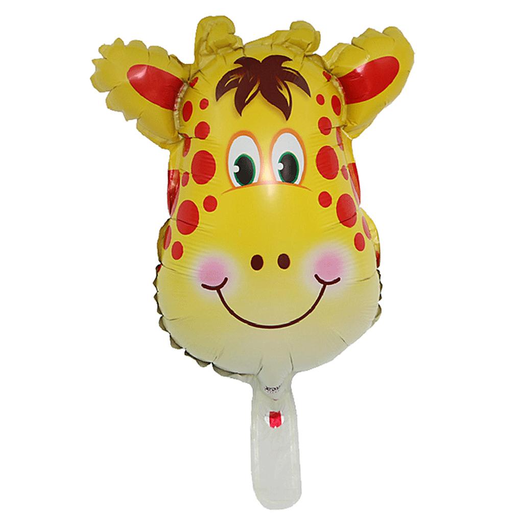 Cute Cartoon Animal Head Balloon Foil balloon for Kid Birthday Party Giraffe