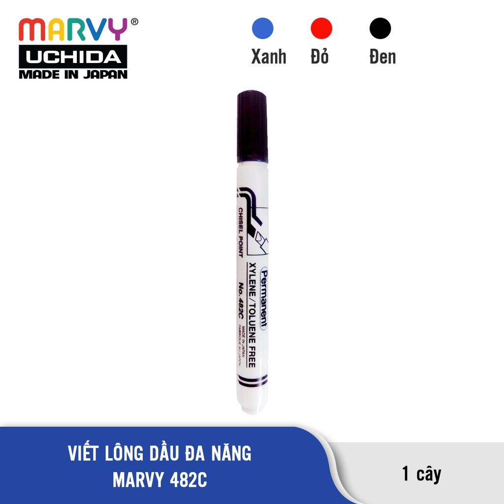 Bút Lông Dầu Đa Năng  Đầu Vuông MARVY 482C