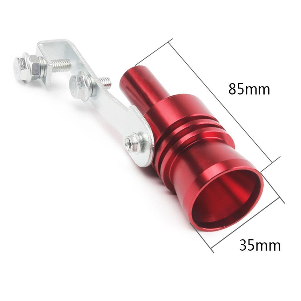 2x Universal Car Turbo Whistle Refitting Turbo Whistle Exhaust Pipe