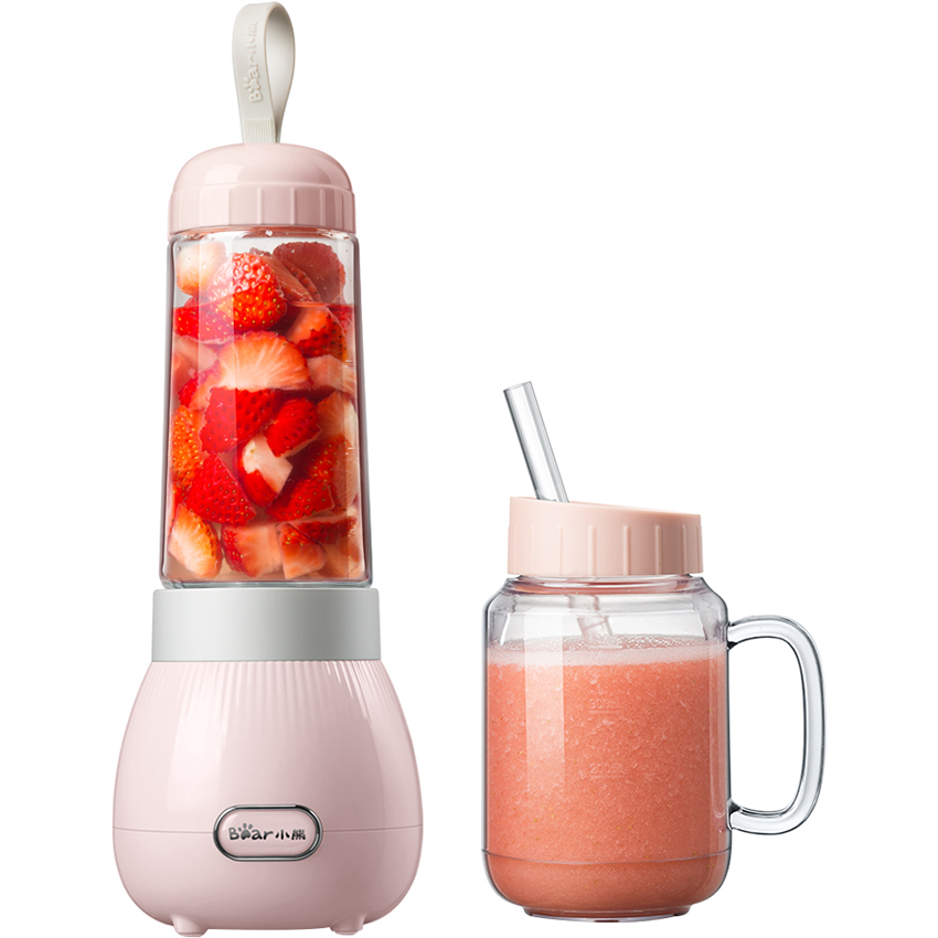 Máy xay sinh tố Bear LLJ-C04W1 Hồng - hàng chính hãng