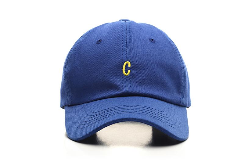 Sleckton Cotton Basketball Mũ cho phụ nữ và nam giới thời trang C thêu mũ bình thường Snapback Hat Sun Sun Caps unisex Color: Beige Size: Adjustable
