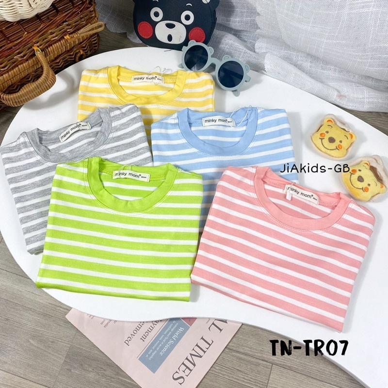 Đồ Bộ Bé Trai Bé Gái Cộc tay Quần dài Minky Mom, Quần áo trẻ em vải Thun Lạnh mềm mịn thoáng mát an toàn cho bé TN_02