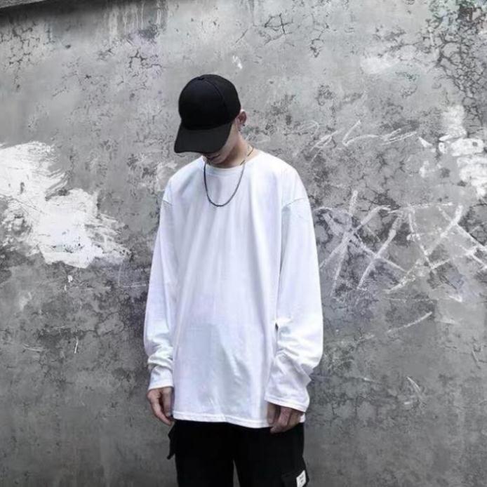 Áo thun tay dài form rộng unisex Wind Basic Long Tea sweater phong cách Ulzzang Wind
