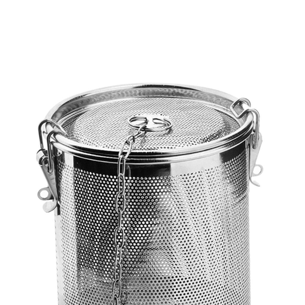 2Pieces Wire Mesh Spice Seasoning Strainer Filter with Hook Durable for Home