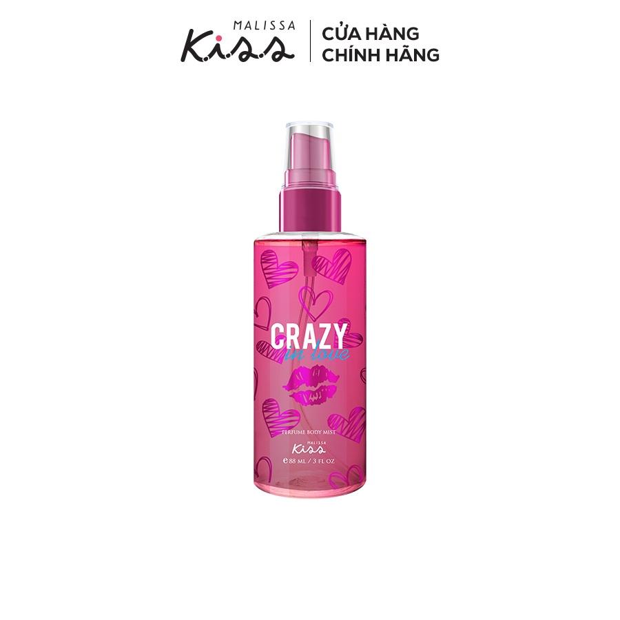 Xịt Thơm Toàn Thân Hương Nước Hoa Malissa Kiss Hương Crazy In Love 88ml