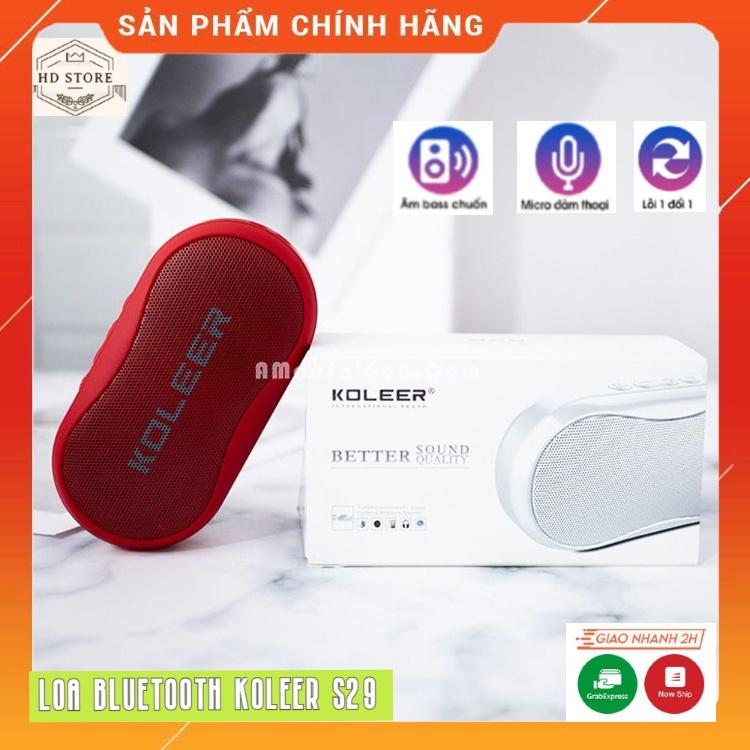 Loa Bluetooth Mini Cầm Tay KOLEER S29, Âm Thanh Sống Động, Chân Thực, Thiết Kế Gọn Gàng, Dễ Dàng Sử Dụng