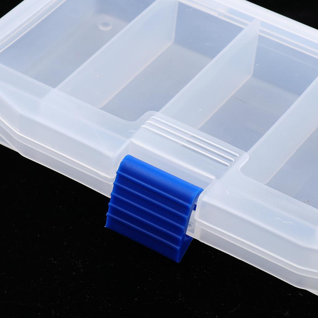 Space-saving Storage Boxes Fishing  Tools Box with 5 Compartments
