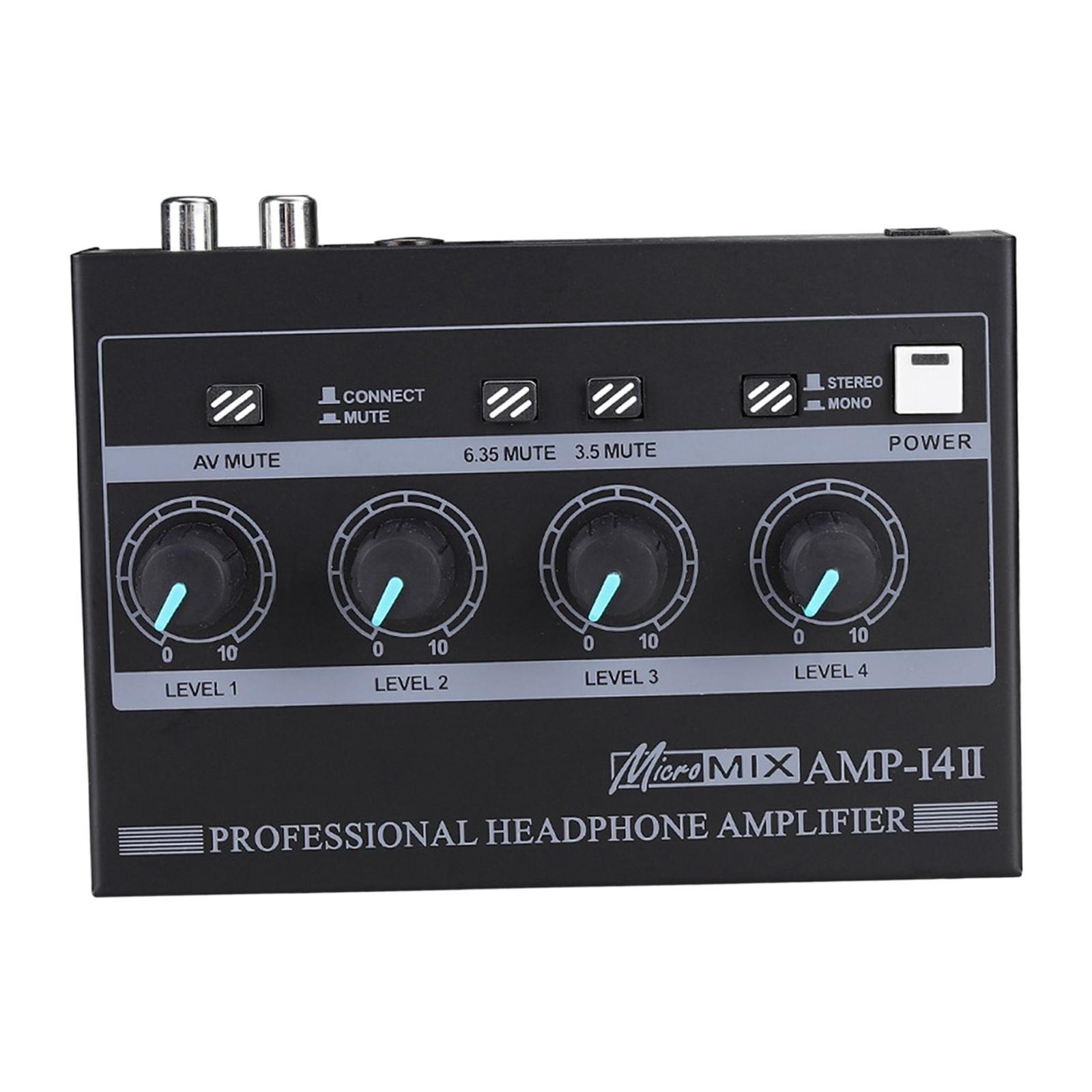 Headphone Amplifier Compact Professional US Adapter Wide Compatibility for Smartphones