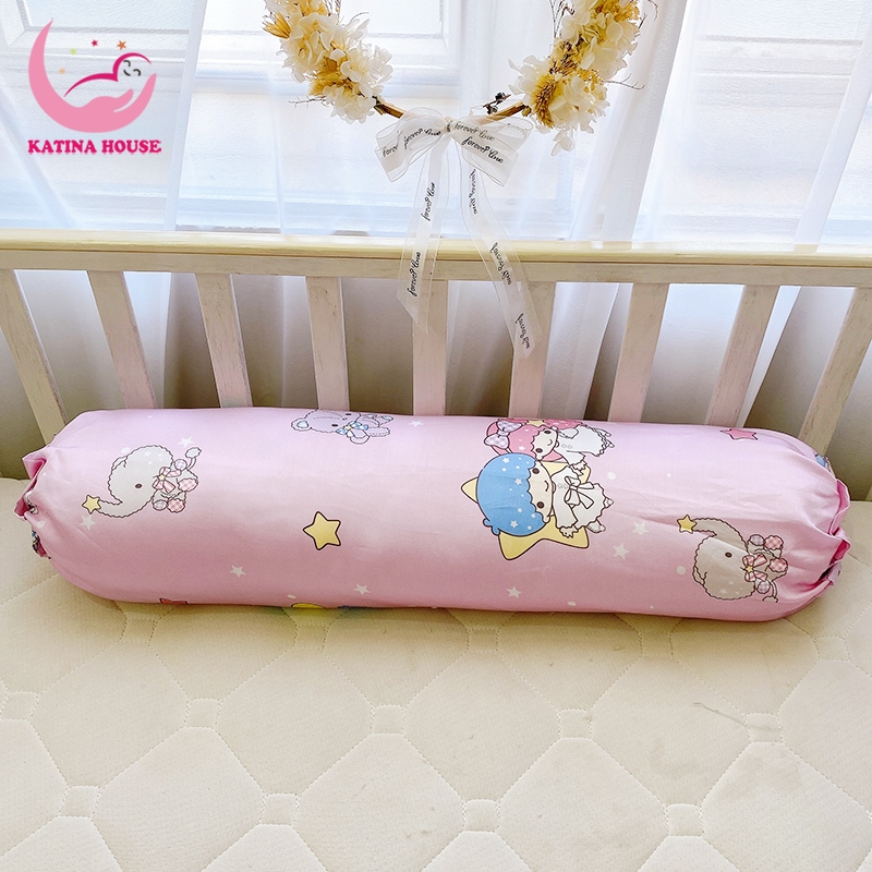 Gối ôm cho trẻ em Katina House, KT 70cm, vải tencel 60s gòn lông vũ siêu êm mềm, mát lạnh