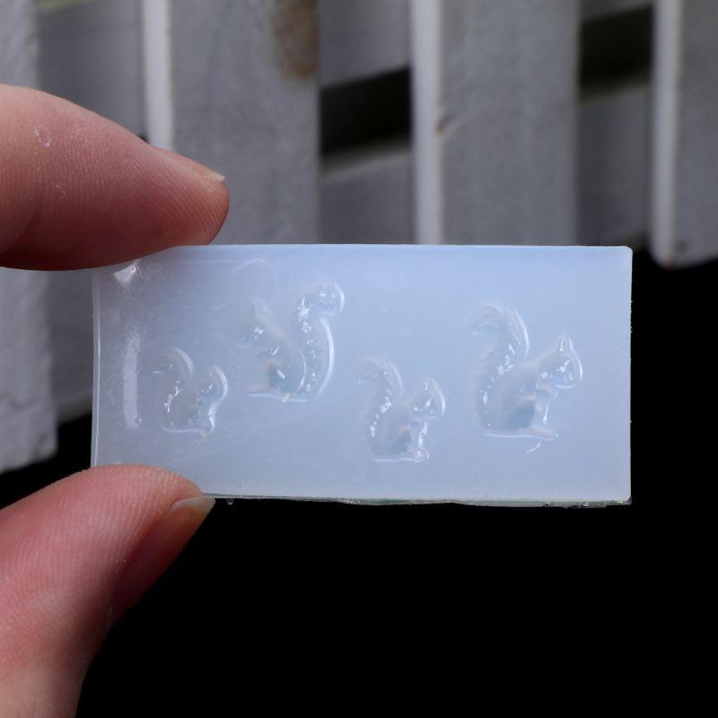 Bộ 6 Khuôn Silicone Tạo Hình Động Vật 3D Dùng Để Trang Trí Resin Handmade