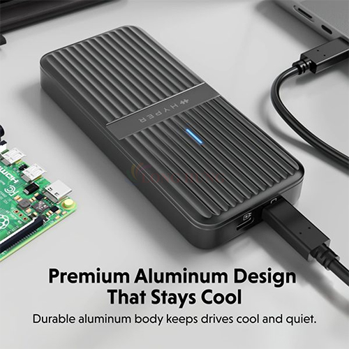 Hộp đựng ổ cứng HyperDrive Next USB4 80Gbps M.2 PCle Enclosure HD2500 - Hàng chính hãng