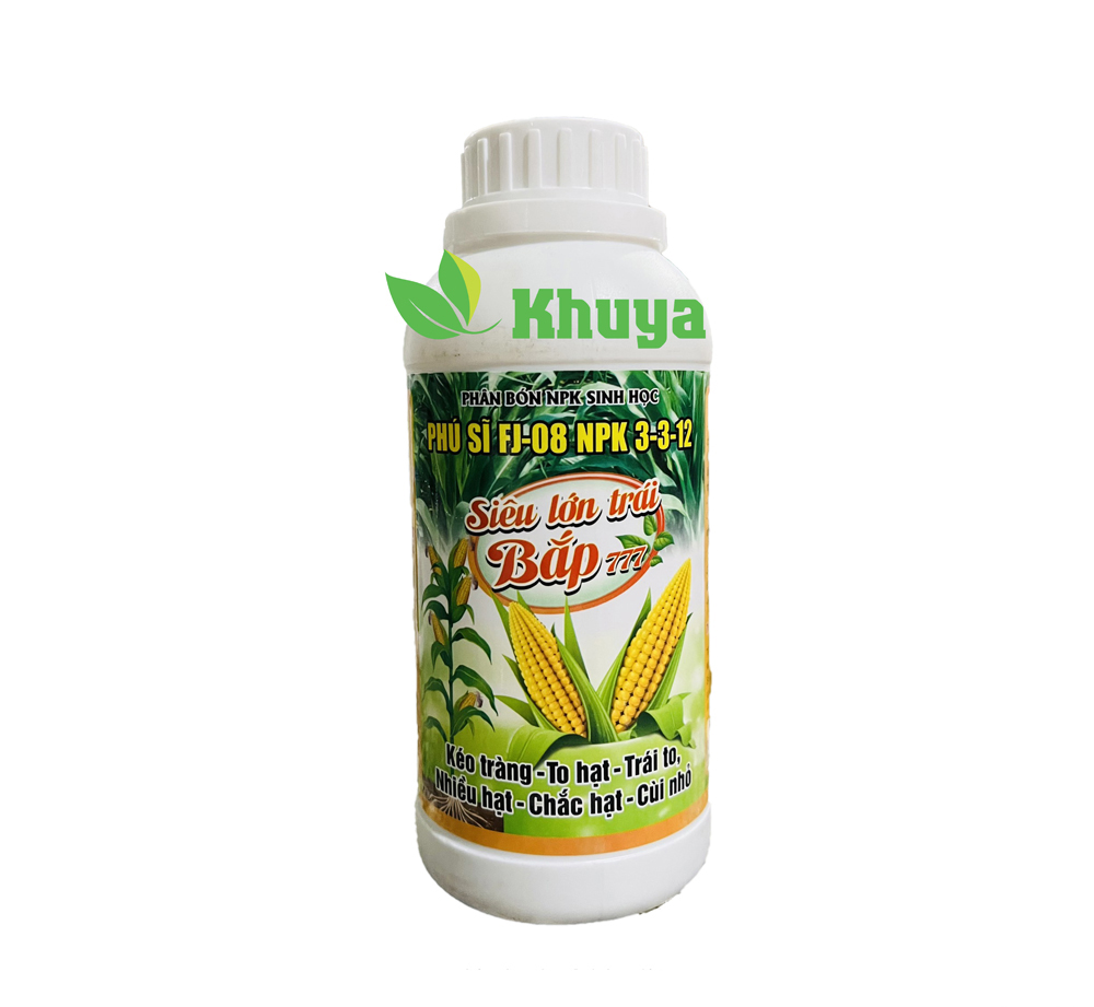 Phân bón NPK sinh học Siêu Lớn Trái Bắp 777 loại 500ml