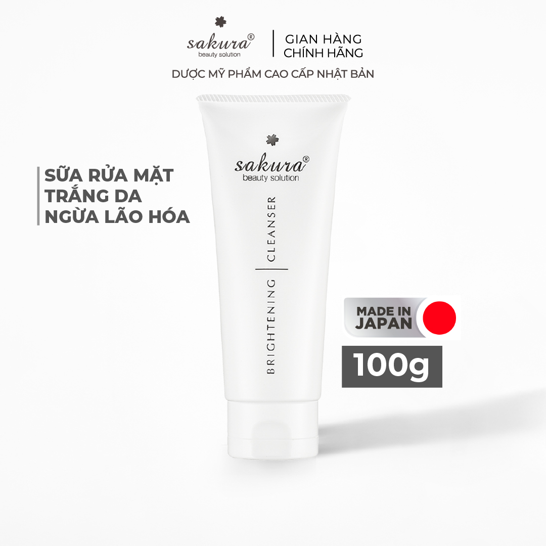 Sữa Rửa Mặt Trắng Da Sakura Brightening Cleanser 100ml