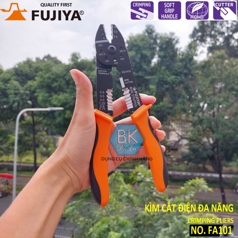 KÌM CẮT DÂY ĐIỆN ĐA NĂNG FUJIYA NO. FA 101- NHẬT BẢN- KỀM CẮT ĐA NĂNG