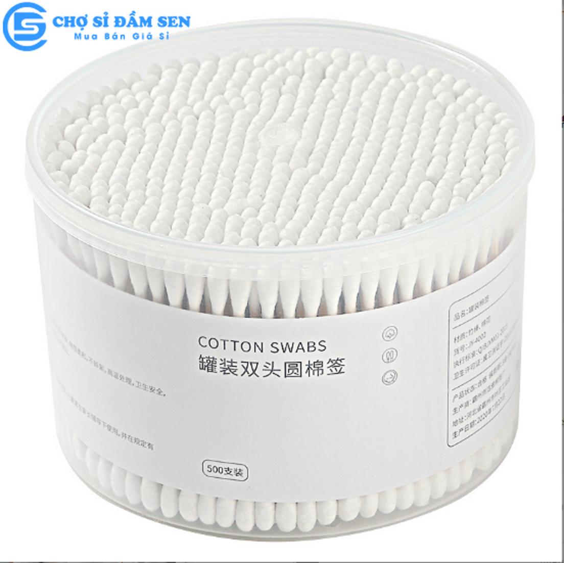 Tăm bông Cotton 2 đầu  đa năng, lấy ráy tai, makeup hoặc vệ sinh những chỗ diện tích nhỏ G450-TamBong500
