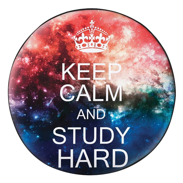 Gối tròn Keep calm and study hard - GOGA029