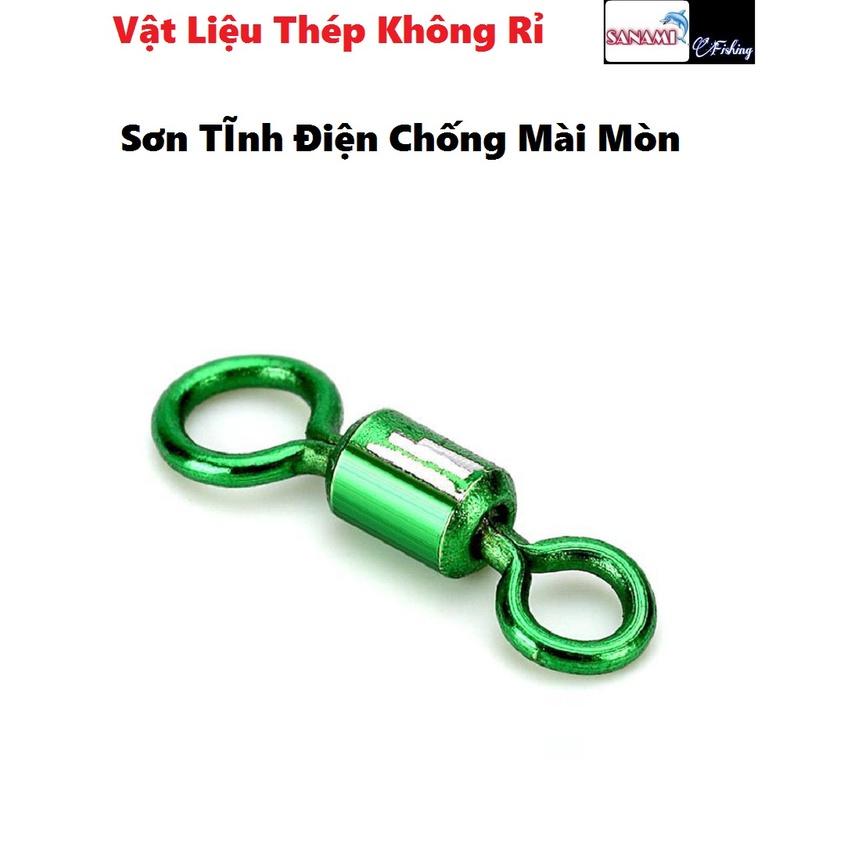 Khóa Link Hình Số 8 Vỉ 15 Chiếc ( 8 ) Ma ní Buộc Trục Câu Đài Câu Đơn Chống Xoắn Cao Cấp PK-2 - Sanami Fshing