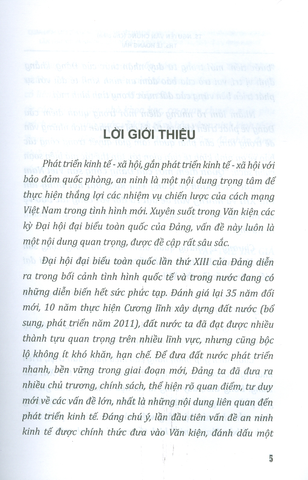 Quan Điểm Mới Của Đảng Cộng Sản Việt Nam Về Phát Triển Kinh Tế Trong Văn Kiện Đại Hội Đảng Lần Thứ XIII Và Những Vấn Đề Đặt Ra Đối Với Công Tác Bảo Vệ An Ninh Kinh Tế (Sách Chuyên Khảo)