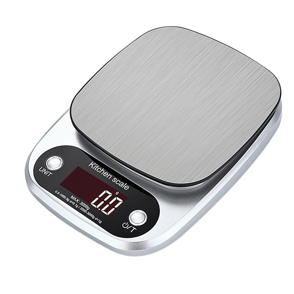 Cân tiểu ly điện tử nhà bếp mini định lượng 1g - 3kg 5kg 10kg làm bánh độ chính xác cao kèm 2 viên pin AAA - Hàng Chính hãng dododios