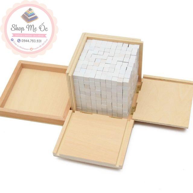 Giáo cụ Montessori - Bộ 1000 khối lập phương có kích thước 1x1x1cm