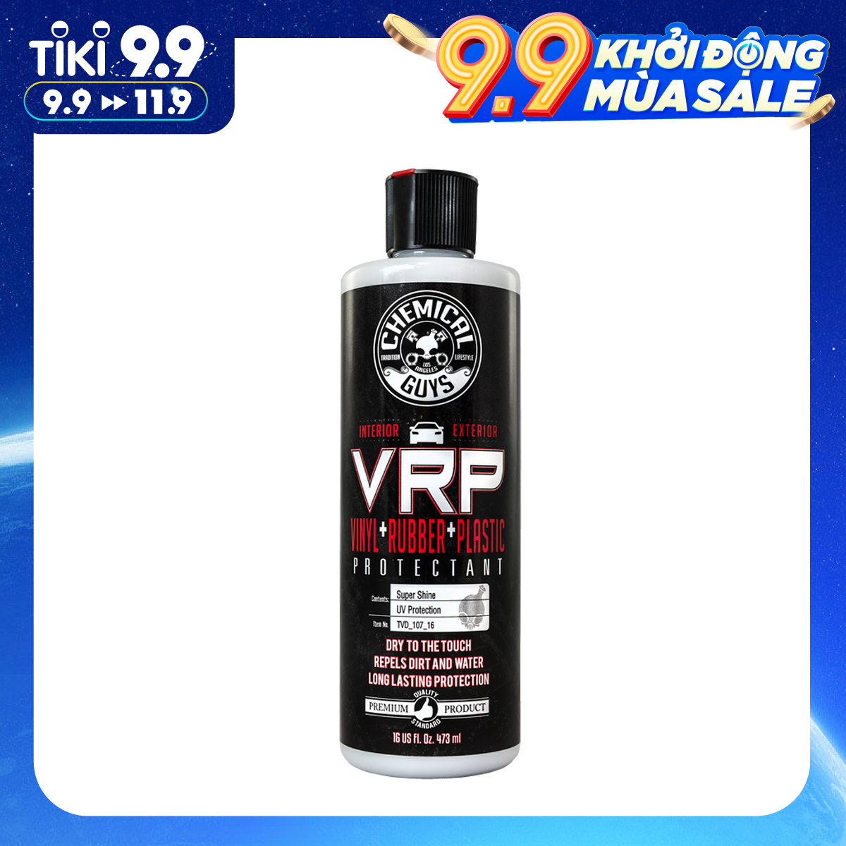 DUNG DỊCH BẢO DƯỠNG NHỰA, CAO SU, VINYL, DA CHEMICAL GUYS VRP SUPER SHINE DRESSING 16OZ