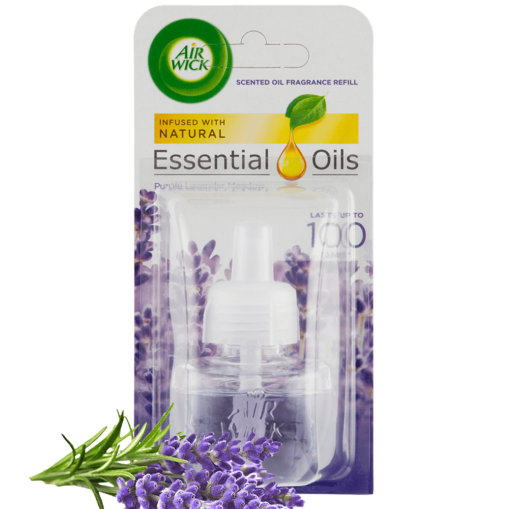 Lọ tinh dầu thiên nhiên Air Wick Purple Lavender Meadow 19ml QT000146 - hoa oải hương