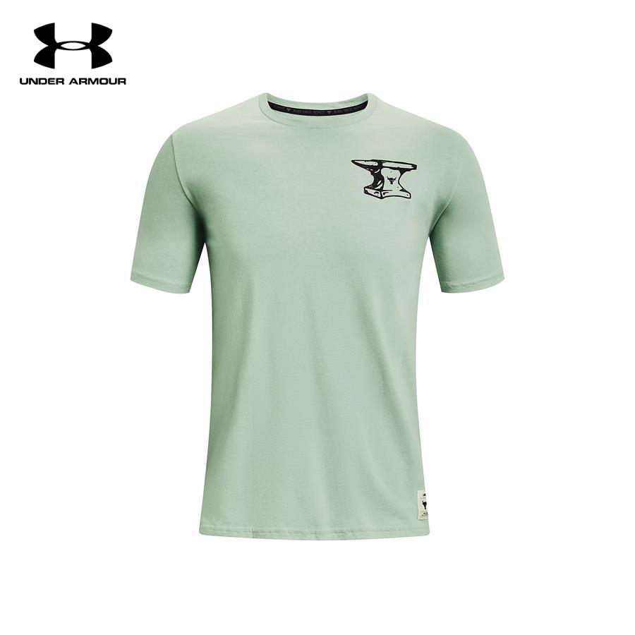 Áo thun tay ngắn thể thao nam Under Armour Project Rock Wrecking Crew - 1361725-340