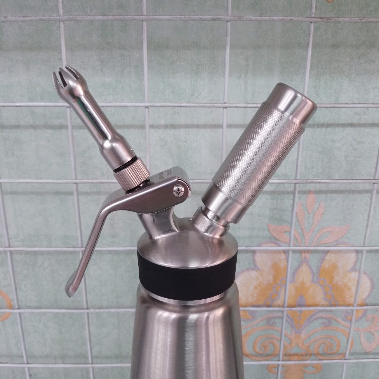 Bình xịt kem tươi dung tích 500ml, chất liệu INOX