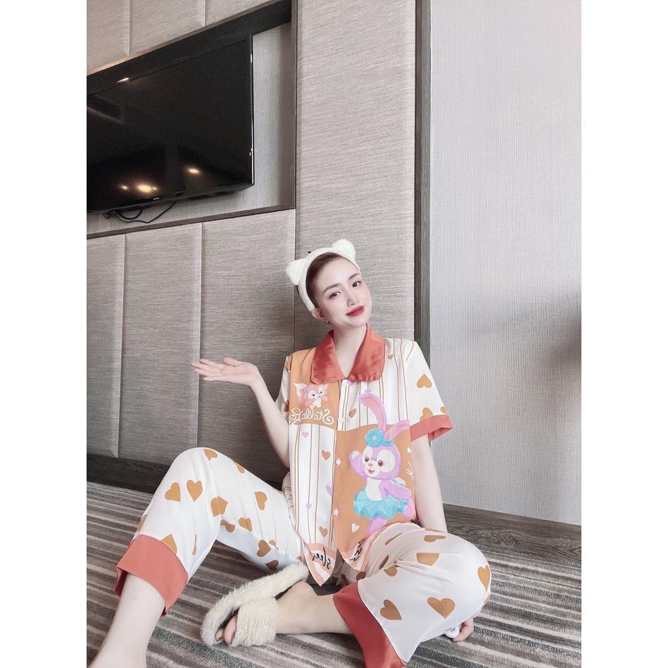SIÊU PHẨM Pyjama quần dài Mango lụa cao cấp đồ ngủ mặc nhà