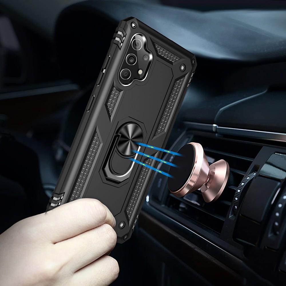 Ốp lưng cho Samsung A32 4G 5G chống sốc 2 lớp kèm nhẫn iring làm giá đỡ