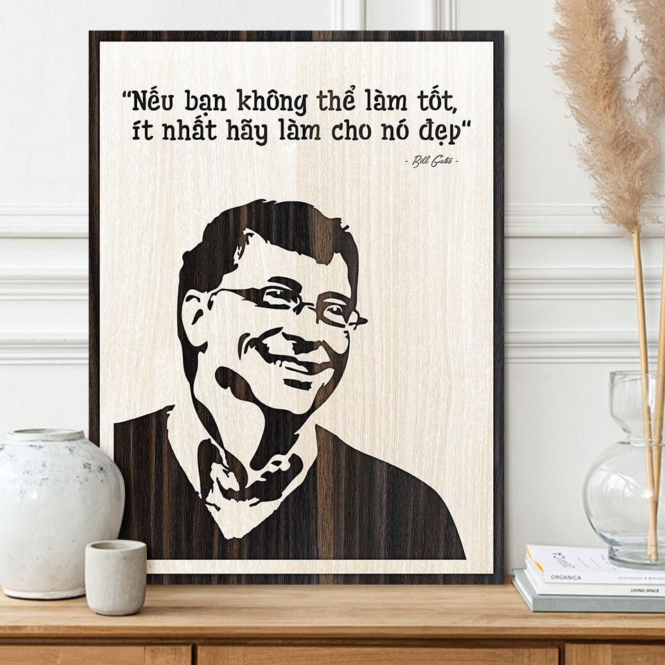 Tranh gỗ tạo động lực TBIG040 - "Nếu bạn không thể làm tốt, ít nhất hãy làm cho nó đẹp"