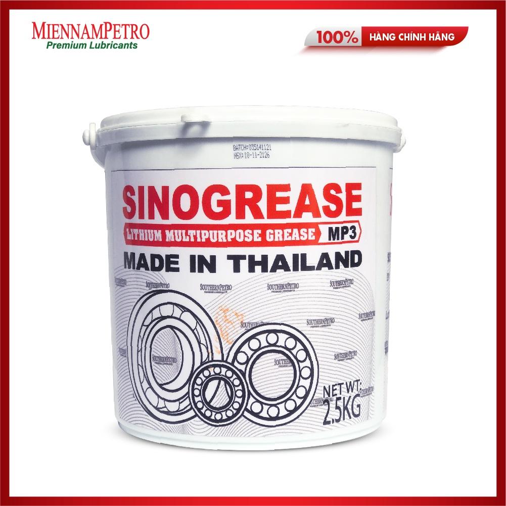 Mỡ Bôi Trơn MiennamPetro Sinogrease Lithium MP3 2,5KG Đa Dụng Bảo Vệ ​Xe Ô Tô Công Nghiệp Cao Cấp